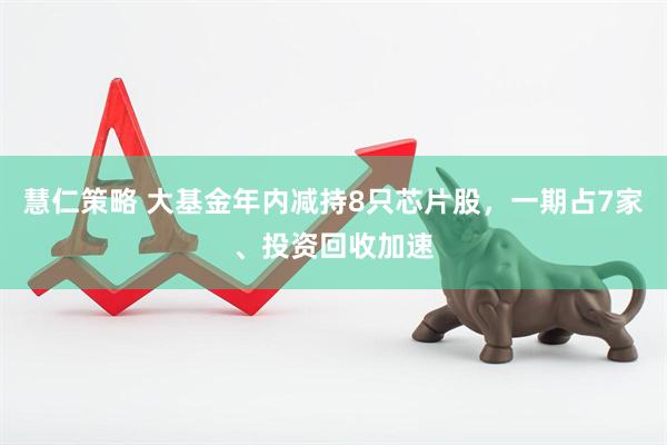 慧仁策略 大基金年内减持8只芯片股，一期占7家、投资回收加速
